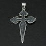 Cross of St James Dark Silver Pendant
