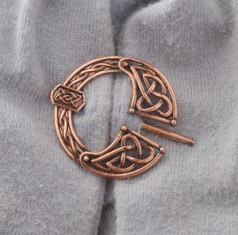 Penannular Celtic Brooch with Knotwork