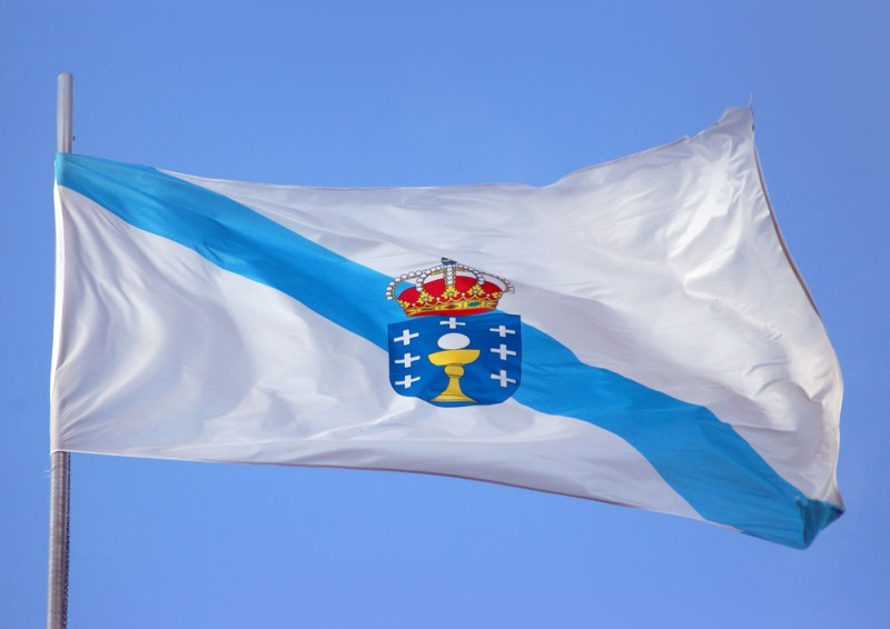 National flags : State Flag of Galicia