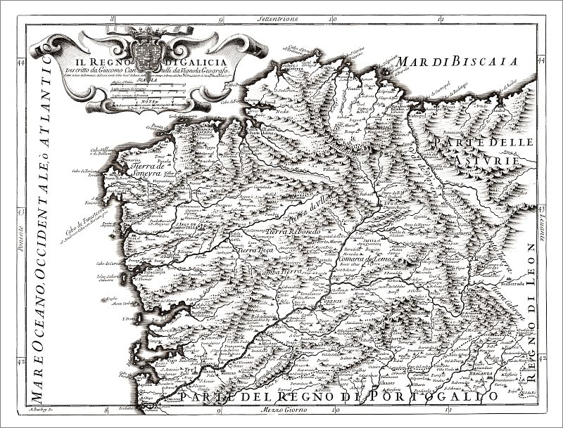 Regno di Galicia 1696 Poster Print
