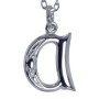  Letter A - Silver Celtic Initial Pendant