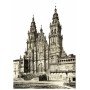 Santiago de Compostela Cathedral in 1889, Poster Print