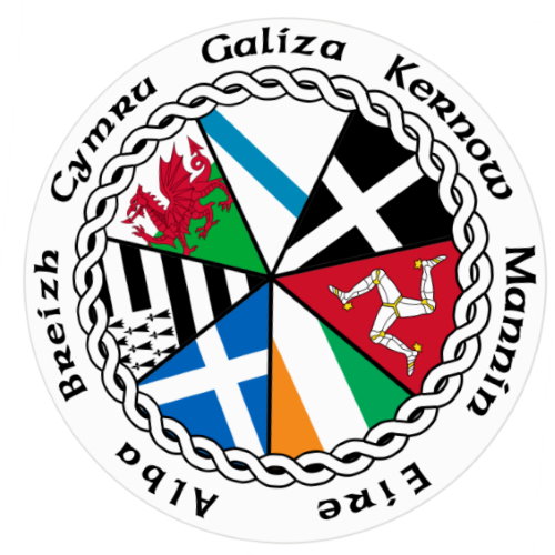 Car Sticker with Flags and Names of Celtic Nations
