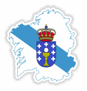 Galician Flag and Land Sticker