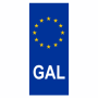 GAL Number Plate Sticker