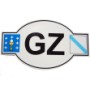 GZ (Galiza) Car Sticker with Flags